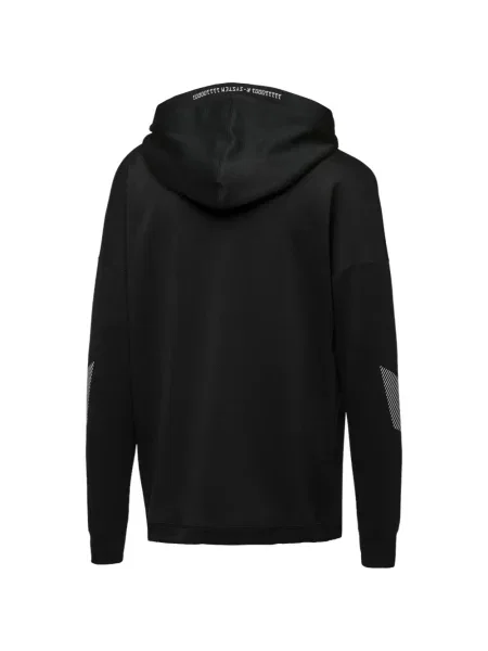 Lung hanorac cu glugă Puma negru
