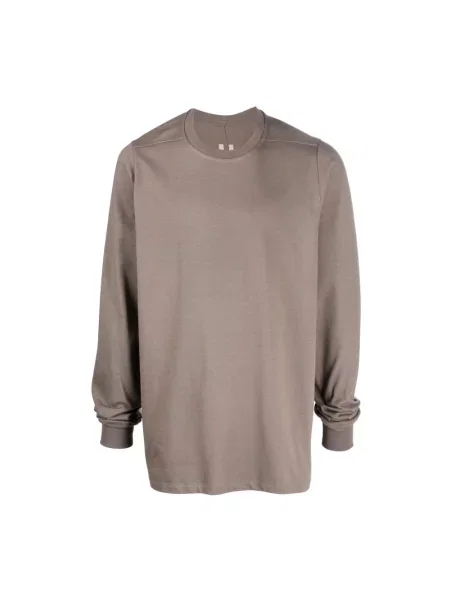 Bluza Rick Owens z długim rękawem brązowa