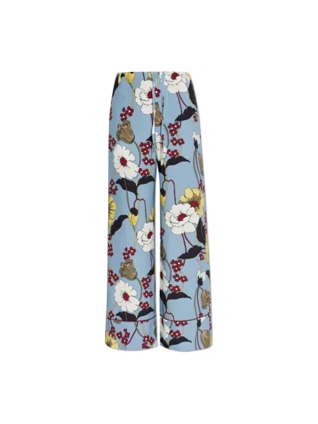 Satynowe wielobarwność spodnie Marni