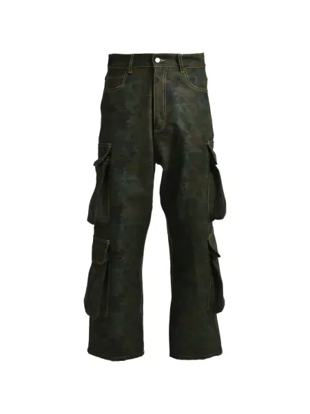 Pantaloni cargo The Edge Of Earth™ cu model camuflaj verde