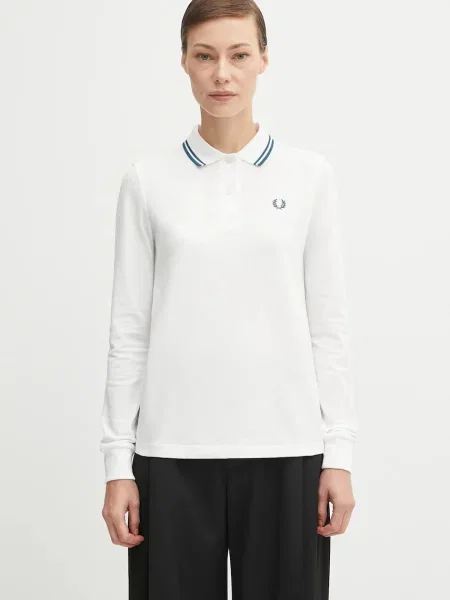 Fred Perry longsleeve biały