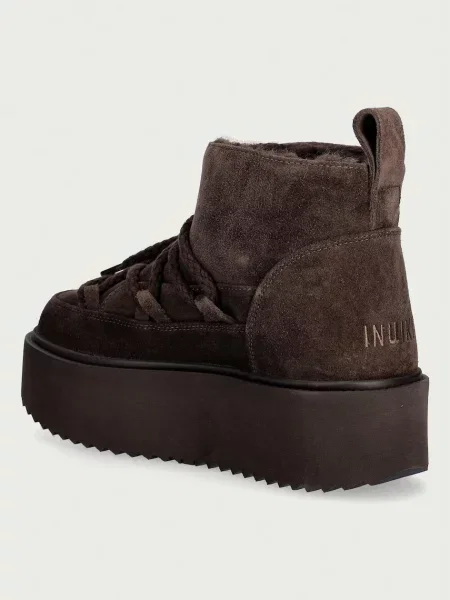 Inuikii Classic Low Platform hócsizma női velúr barna