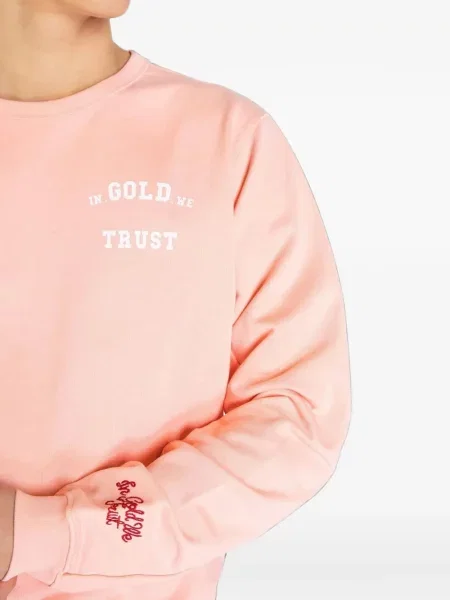 Hanorac In Gold We Trust cu imagine roz