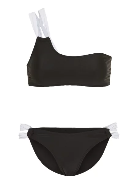 LSCN by LASCANA Costum de baie două piese negru alb