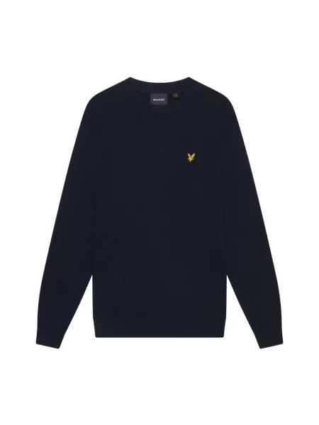 Sweter Lyle & Scott z wełny merino niebieski
