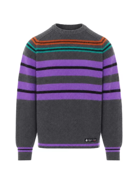 Pulover Lanvin cu dungi gri