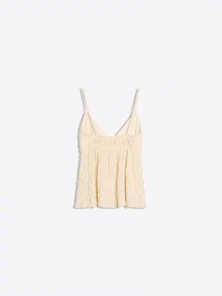 Bershka Top krém