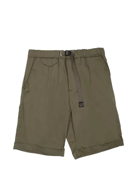 Cu centură pantaloni scurți White Sand alb