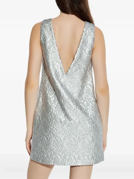 Rochie mini Kate Spade din dantelă de costum gri