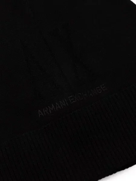 Căciulă Armani Exchange cu autograf negru
