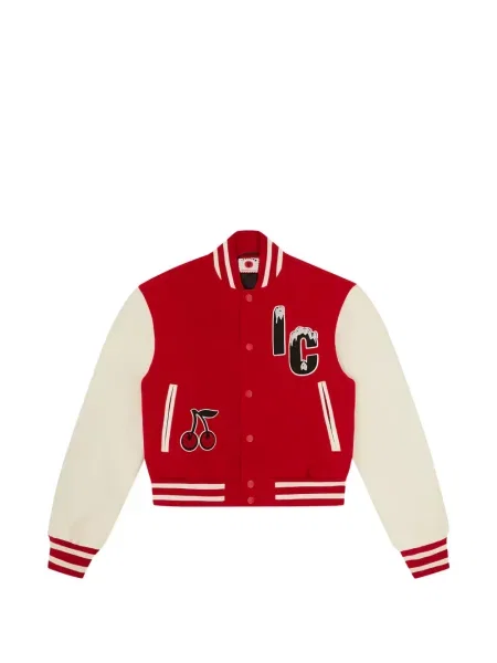 Kurtka Icecream w paski czerwona