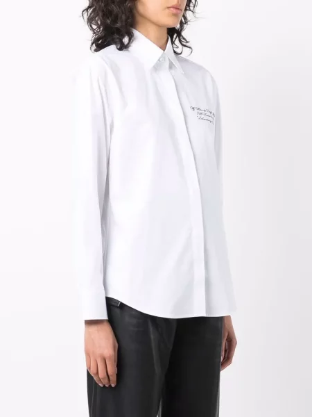 Lung cămașă Off-white alb