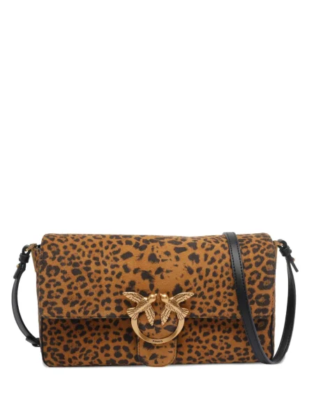Geantă Pinko cu imagine cu model leopard maro