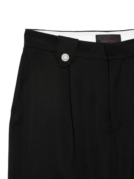 Плисирани шорти Simone Rocha черно