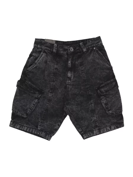 Szorty jeansowe Alpha Industries czarne
