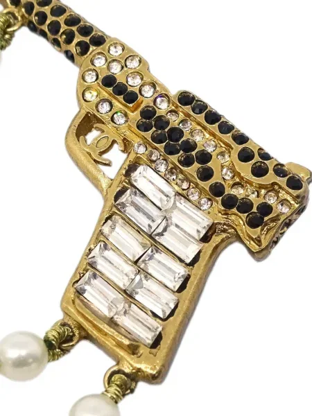 Brož Chanel Pre-owned zlatá