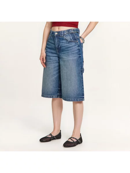 Джинсовые шорты Cropp синие