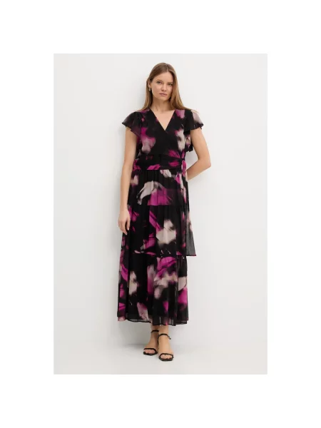 Sukienka maxi Dkny z falbankami