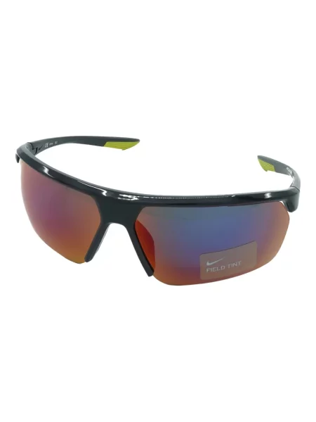 Ochelari de soare Nike cu cordon din jerseu cu imprimeu abstract gri