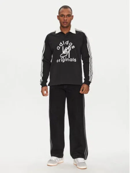 Adidas Polokošile Rugby černá