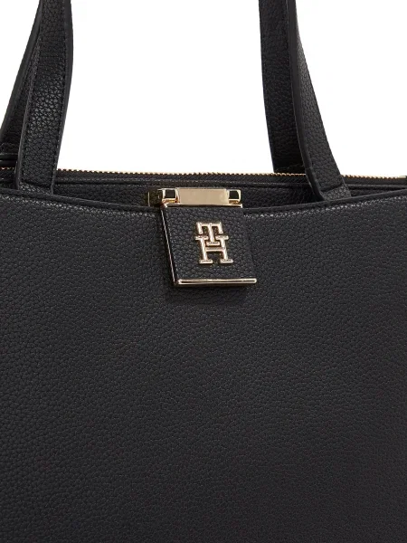 Tommy Hilfiger geantă crossbody de damă cu imitație de piele negru