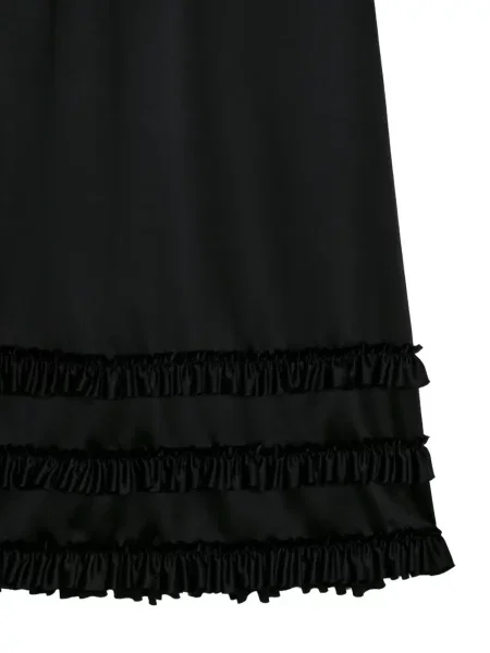 Fustă midi Simone Rocha cu volane negru