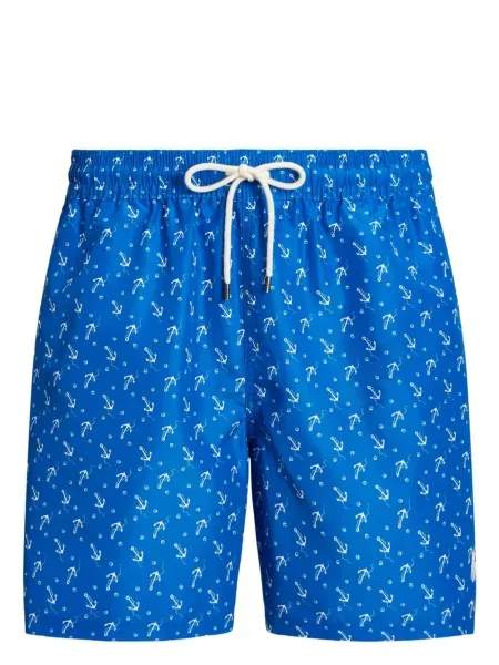 Πλεκτά τρέξιμο sneakers Polo Ralph Lauren με κορδόνια μωβ