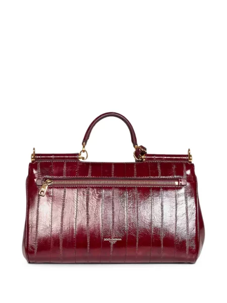 Geantă shopper Dolce & Gabbana din piele roșu