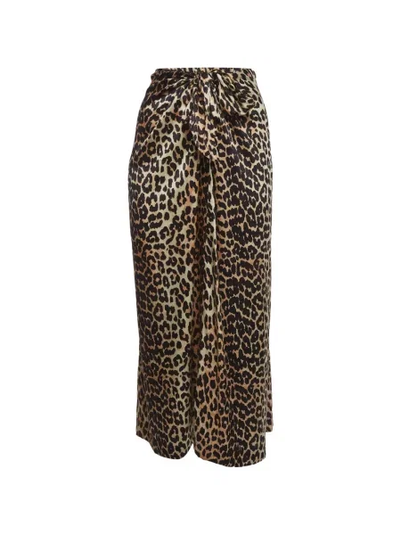 Fustă Ganni cu imagine cu model leopard