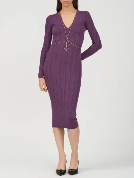 Платье Elisabetta Franchi фиолетовое