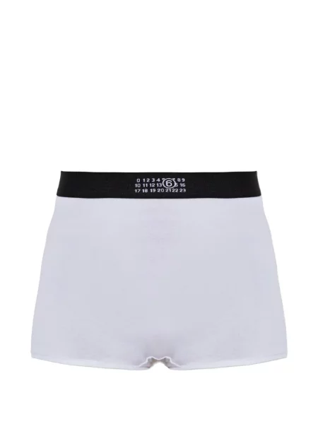 Pantaloni scurți Mm6 Maison Margiela cu imagine alb