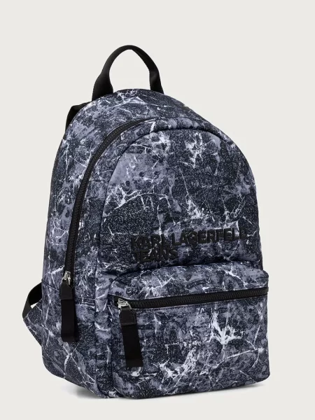 KARL LAGERFELD JEANS Rucsac / negru / alb gri