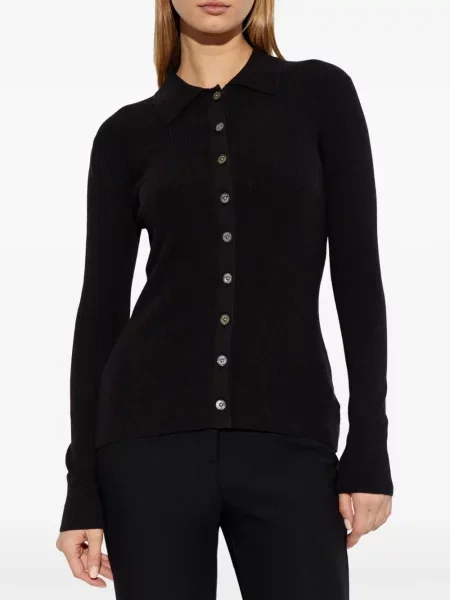 Hanorac cu glugă Michael Michael Kors biker cu imagine tricotate negru