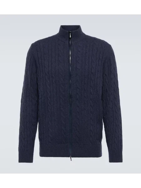 Cardigan Loro Piana din cașmir albastru