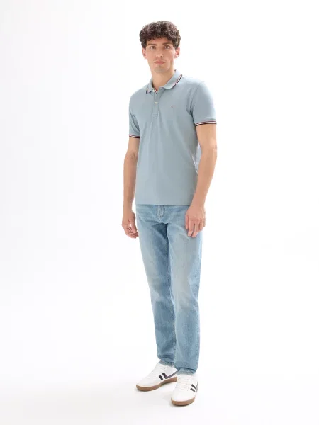 Tricou polo Celio albastru