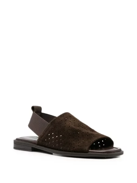 Sandale Sergio Moretti Firenze din piele de căprioară slingback maro
