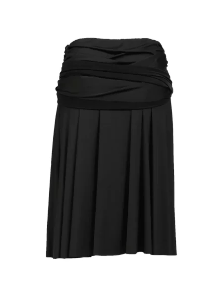 Fustă midi Glowny drapată negru