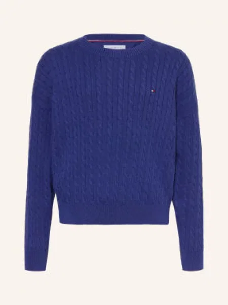Tommy Hilfiger Sweter blau niebieski