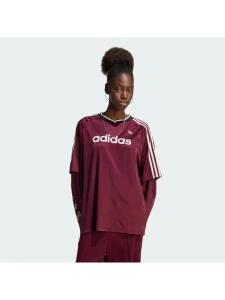 Top Adidas z długim rękawem koronkowy