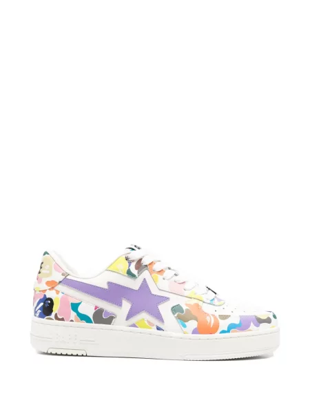 Sneakerși A Bathing Ape® cu imagine alb