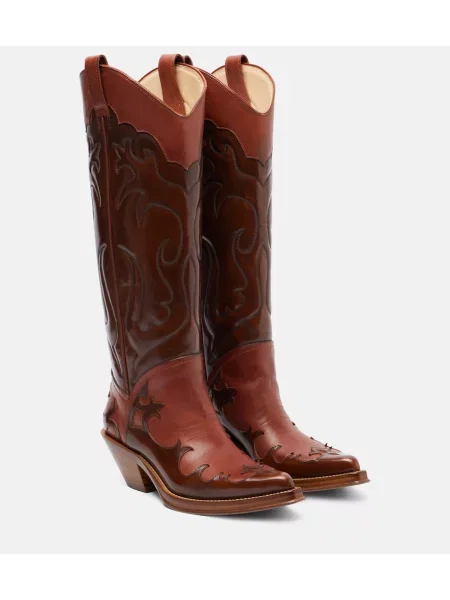 Botine Gabriela Hearst din piele cowboy maro