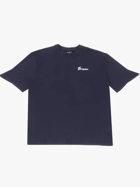 Dropsize Tricou Hustle Hard bleumarin / deschis albastru