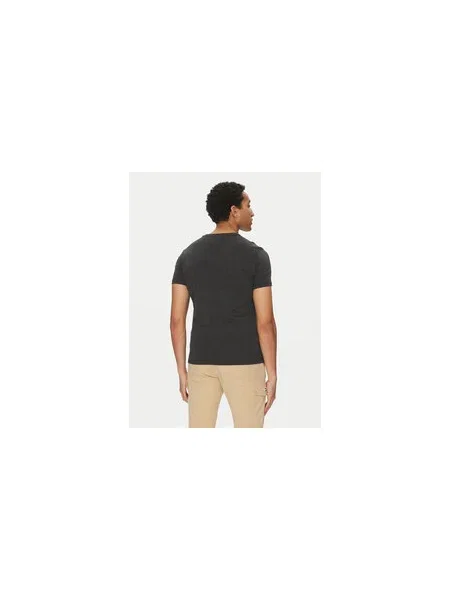 Tommy Jeans Póló Jaspe Slim Fit fekete