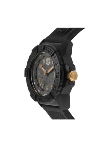 Lniany zegarek Luminox czarny