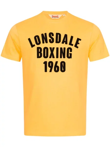 LONSDALE Tricou Pitsligo galben lămâie negru