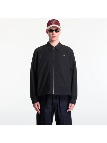 Яке Fred Perry Poplin Overshirt Black M черно