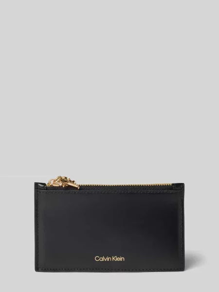 Calvin Klein Etui Na Karty Z Przegródką Na Monety schwarz czarny