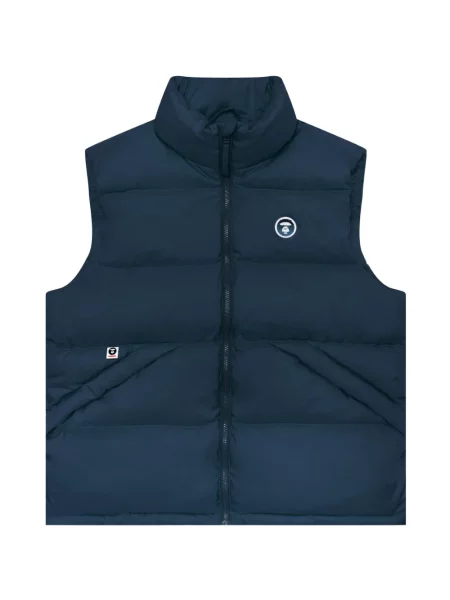 Matlasat geacă Aape By A Bathing Ape cu autograf albastru