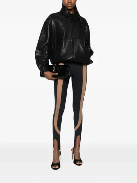 Leggings Mitiliane Couture plasă negru