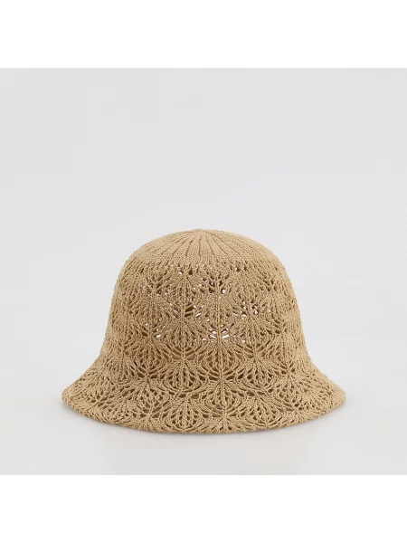 Reserved Klobouk typu bucket hat pšeničná